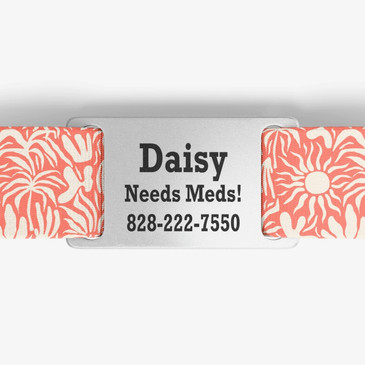closeup of nameplate personalization